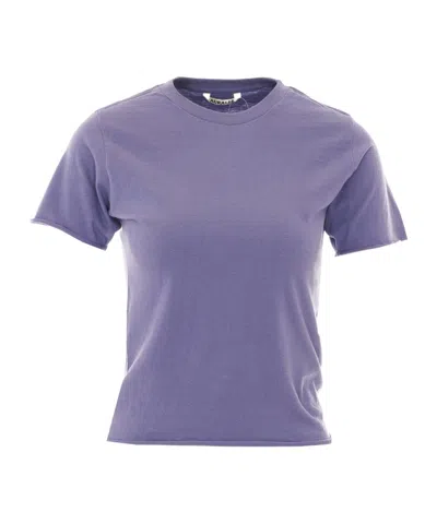 Auralee Short-sleeved T-shirt In Purple
