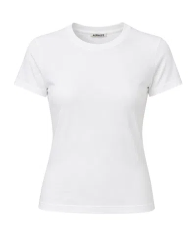Auralee Short-sleeved T-shirt In White