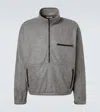 Auralee Silk Fleece Half-zip Sweatshirt In Gray