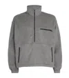 Auralee Silk Fleece Half-zip Sweatshirt In Gray