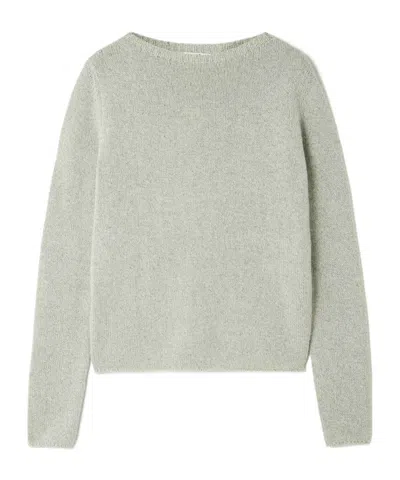 Auralee Silk-blend Sweater In White