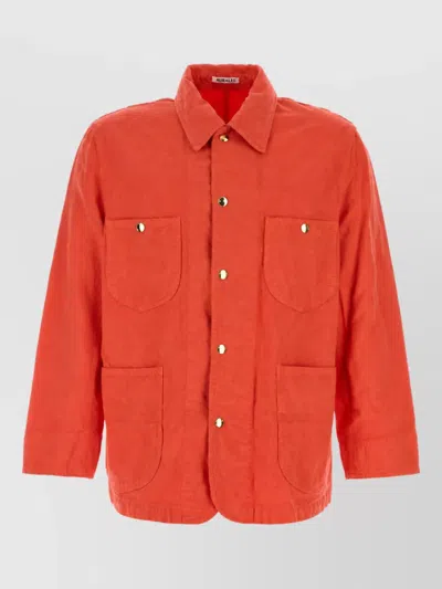AURALEE SINGLE BREASTED COAT