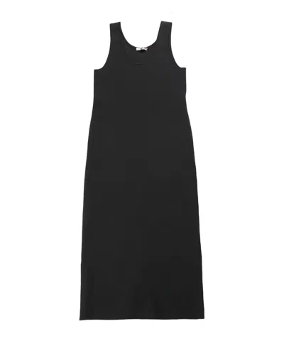 Auralee Sleeveless Knitted Midi Dress In Black