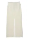 Auralee Slit Midi Skirt In Neutral