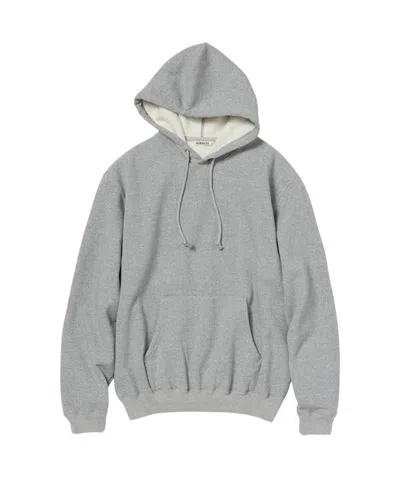 Auralee Smooth Soft Bd Sweat P/o Parka In Gray