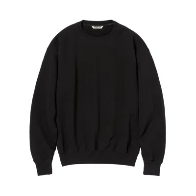 Pre-owned Auralee Smooth Soft Bd Sweatshirt 'black' | Men's Size 5