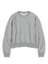 Auralee Smooth Soft Bd Sweatshirt Woman Grey