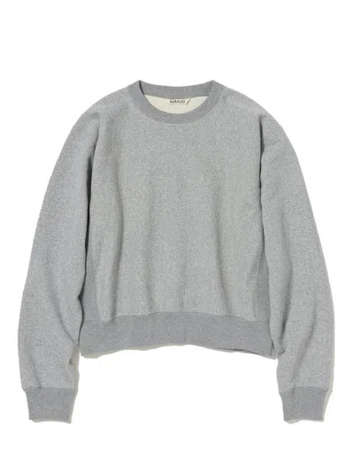 Auralee Smooth Soft Bd Sweatshirt Woman Grey