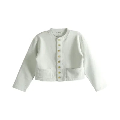 Pre-owned Auralee Smooth Soft Cardigan 'pale Mint' | Blue | Women's Size 0