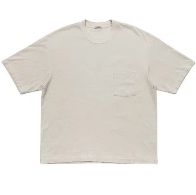 Pre-owned Auralee Ss21 Stain Up Tee In Sand