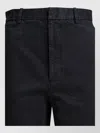 Auralee Straight Cut Chino Trousers Belt Loops In Black