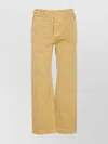 Auralee Straight Leg Trousers Pockets In Neutral