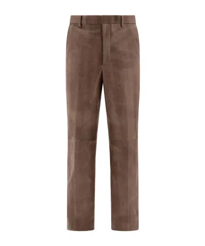 Auralee Straight Pants In Brown