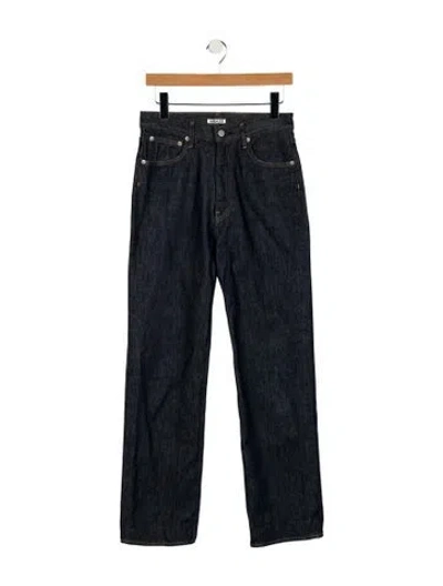 Pre-owned Auralee Straight-leg Jeans In Blue