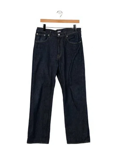 Pre-owned Auralee Straight-leg Jeans In Blue