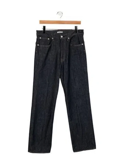Pre-owned Auralee Straight-leg Jeans In Blue