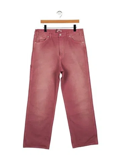 Pre-owned Auralee Straight-leg Jeans W/ Tags In Pink