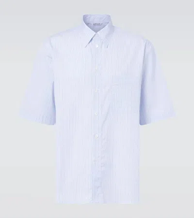AURALEE STRIPED COTTON SHIRT