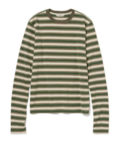 AURALEE STRIPED LONG-SLEEVE T-SHIRT