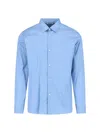 Auralee Striped Long Sleeve Button-down Shirt In Blue