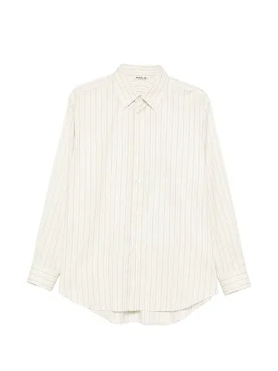 Auralee Striped Shirt In Multi