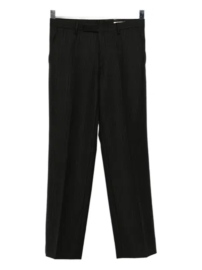 Auralee Striped Trousers In Gray
