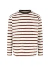 Auralee Striped T-shirt In Multi
