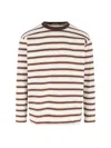 Auralee Striped T-shirt In Multi