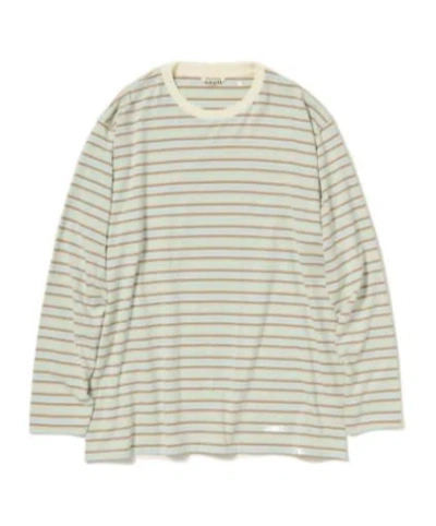 Auralee Striped T-shirt In Multi