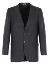 Auralee Striped Two-button Jacket In Black