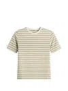 Auralee Stripe-pattern T-shirt In Neutral