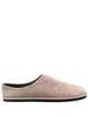 Auralee Suede Slippers In Neutrals