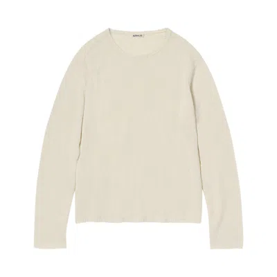 Pre-owned Auralee Summer Cashmere Knit 'ivory White' | Cream | Men's Size 3