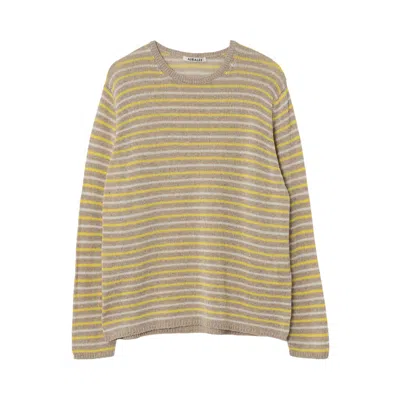 Pre-owned Auralee Summer Cashmere Knit Pullover 'beige/yellow' | Women's Size 1