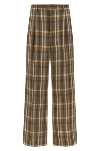 Auralee Super 130's Wool Pants In Green