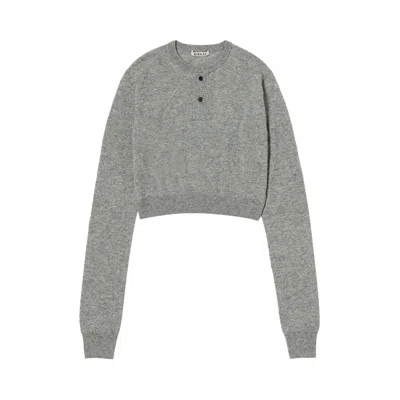Pre-owned Auralee Super Fine Cashmere Silk Knit Henly Neck Pullover 'grey' | Women's Size 0