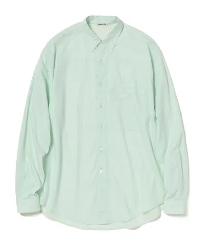 Auralee Super Fine Cotton Lawn Shirt In White