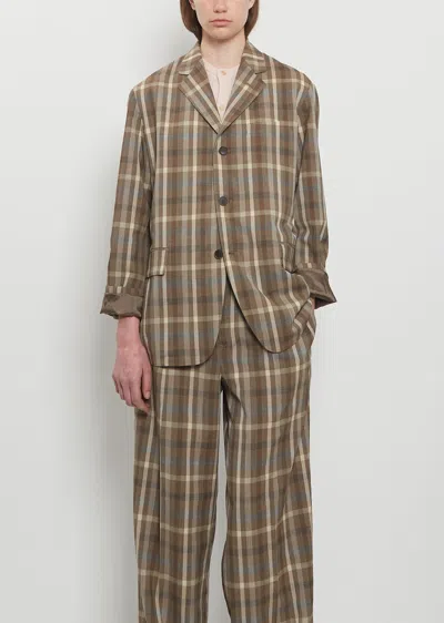 Auralee Super Fine Tropical Wool Jacket In Multi