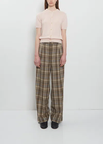 Auralee Super Fine Tropical Wool Two-tuck Slacks In Multi