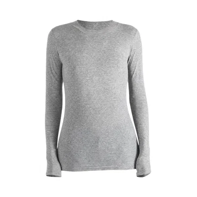Pre-owned Auralee Super High Gauge Sheer Rib Long Sleeve Tee 'top Gray' | Tan | Women's Size 1