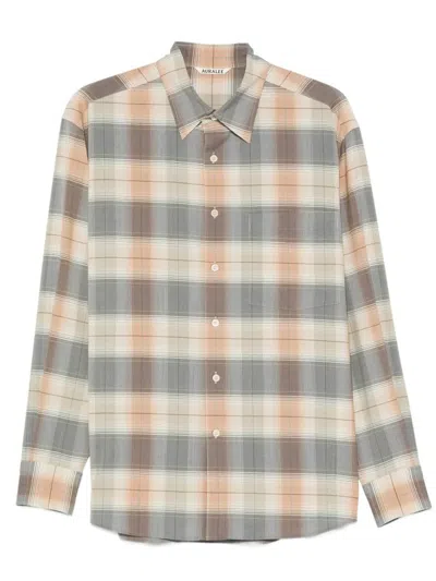 Auralee Super Light Wool Shirt In Multi