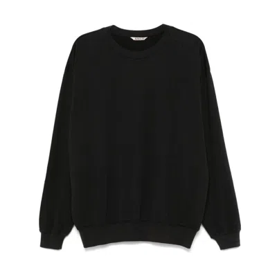 Auralee Cotton Sweatshirt In Black