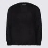 Auralee Cozy Long Sleeve Crew Neck Sweater In Black