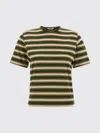 Auralee Striped T-shirt In Multi