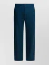 Auralee Tailored Trousers With Pockets And Loops In Blue