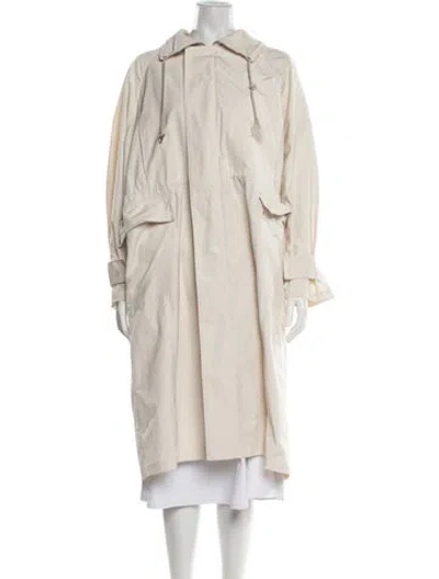 Pre-owned Auralee Trench Coat In Neutrals