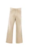 Auralee Duck Pant Back Pockets Belt Loops