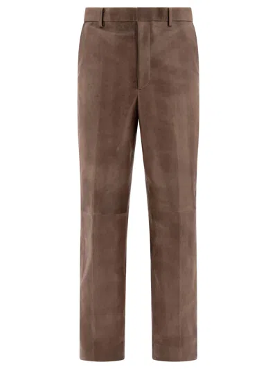 AURALEE TROUSERS BROWN