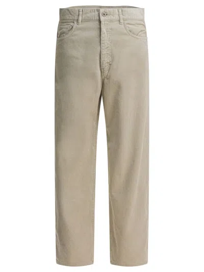 Auralee Belt Loop Track Pants In Brown