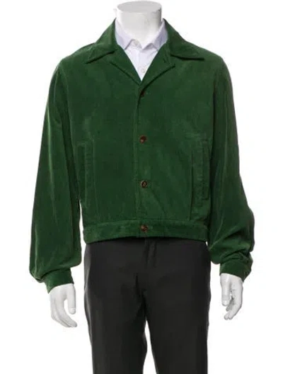 Pre-owned Auralee Trucker Jacket W/ Tags In Green